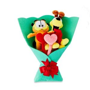 Plush Toy Bouquet with Red Bow